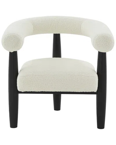 Safavieh Couture Jackie Curved Back Accent Chair In White