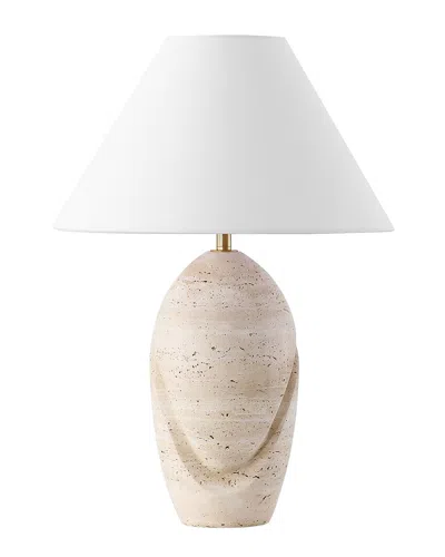 Safavieh Couture Janette Travertine Table Lamp In Neutral