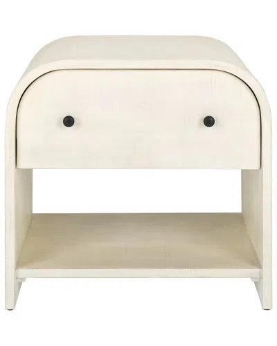 Safavieh Couture Jaqualina 1 Drawer Wood Nightstand In White
