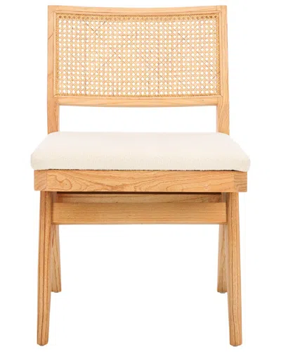 Safavieh Couture Jaqueline Rattan Back Chair In Black