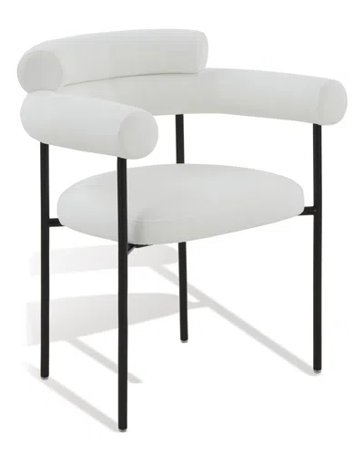 Safavieh Couture Jaslene Curved Back White Dining Chair