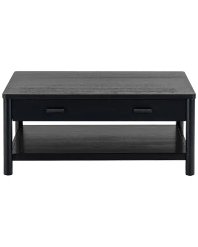 Safavieh Couture Jaylessa Wood 1 Drawer Coffee Table In Black