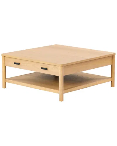Safavieh Couture Jaylessa Wood 1 Drawer Coffee Table In Brown