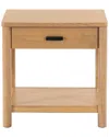 Safavieh Couture Jaylessa Wood 1 Drawer End Table In Brown
