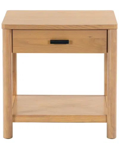 Safavieh Couture Jaylessa Wood 1 Drawer End Table In Brown