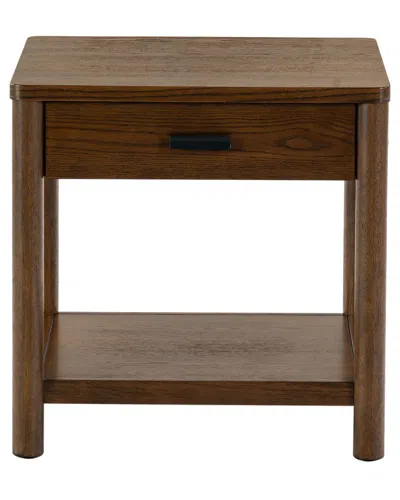 Safavieh Couture Jaylessa Wood 1 Drawer End Table In Brown