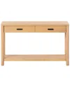 Safavieh Couture Jaylessa Wood 2 Drawer Console Table In Brown