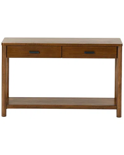 Safavieh Couture Jaylessa Wood 2 Drawer Console Table In Brown