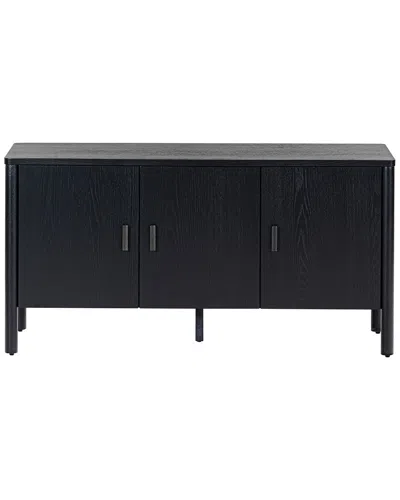 Safavieh Couture Jaylessa Wood 3 Door Sideboard In Black