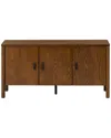 Safavieh Couture Jaylessa Wood 3 Door Sideboard In Brown