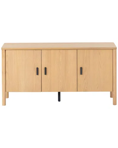 Safavieh Couture Jaylessa Wood 3 Door Sideboard In Brown