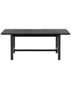 Safavieh Couture Jaylessa Wood Extendable Dining Table In Black
