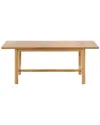 Safavieh Couture Jaylessa Wood Extendable Dining Table In Brown