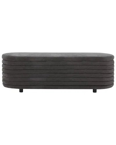 Safavieh Couture Jaymie Boucle Storage Bench In Grey