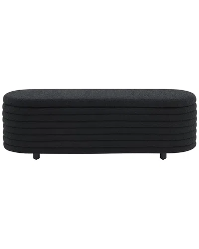 Safavieh Couture Jaymie Storage Bench In Black
