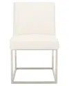 Safavieh Couture Jenette Boucle Dining Chair In Ivory