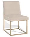 Safavieh Couture Jenette Velvet Dining Chair In Taupe