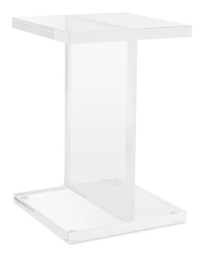 Safavieh Couture Jennabeth Acrylic Accent Table In Clear