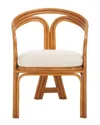 Safavieh Couture Jennabrook Rattan Accent Table In Brown