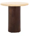 Safavieh Couture Jennamira Round Travertine Table