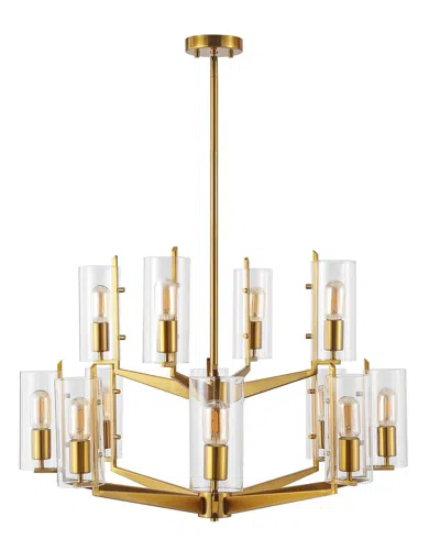 Safavieh Couture Jennica Glass Chandelier In Gold