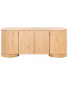 Safavieh Couture Jesbelina Oval 4 Door Wood Sideboard In Brown