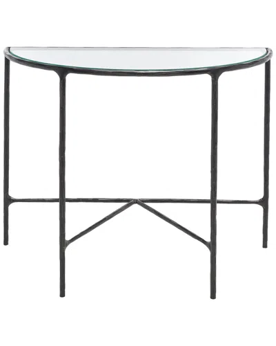 Safavieh Couture Jessa Forged Metal Console Table In Black
