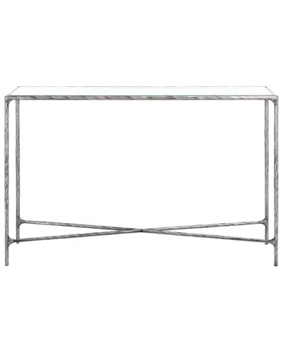 Safavieh Couture Jessa Forged Metal Rectangle Console Table In Silver