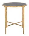Safavieh Couture Jessa Metal Round End Table In Gold