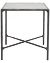 Safavieh Couture Jessa Metal Square End Table In Black