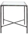 Safavieh Couture Jessa Metal Square End Table In Black