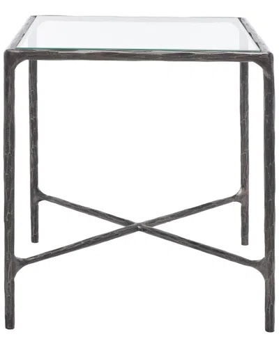 Safavieh Couture Jessa Metal Square End Table In Black