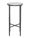 Safavieh Couture Jessa Metal Tall Rd End Table In Black