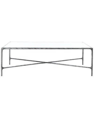 Safavieh Couture Jessa Rectangle Coffee Table In Silver