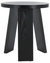 Safavieh Couture Julianna Wood Accent Table In Black