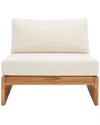 Safavieh Couture Julianne Brazilian Teak Patio Chair In Natural