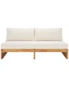 Safavieh Couture Julianne Brazilian Teak Patio Sofa In Natural