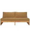 Safavieh Couture Julianne Teak Patio Sofa In Brown