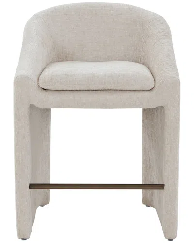 Safavieh Couture Kagan Chenille Counter Stool In Gray