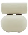 Safavieh Couture Kamaria Modern Teddy Accent Chair In White
