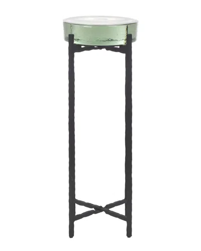 Safavieh Couture Kathaleen Cast Glass Drink Table In Brown