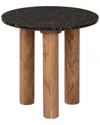 Safavieh Couture Kathalina Round Terrazzo Top Accent Table In Brown