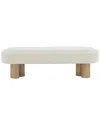 Safavieh Couture Katianna Boucle Bench In White