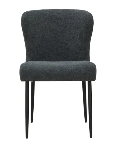 Safavieh Couture Katlynn Boucle & Metal Legs Dining Chair In Grey