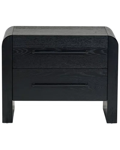 Safavieh Couture Katrina Wood 2 Drawer Nightstand In Black