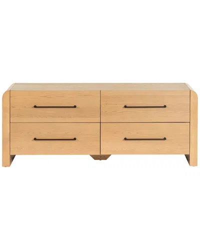 Safavieh Couture Katrina Wood 4 Drawer Dresser In Brown
