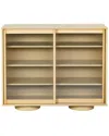 Safavieh Couture Kaybella Glass Door Chest In Brown