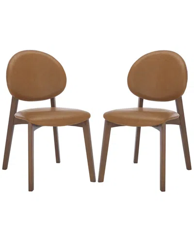 Safavieh Couture Kayleen Wood Dining Chair In Brown
