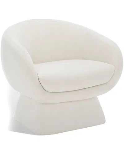 Safavieh Couture Kiana Modern Cream Accent Chair In White