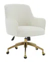 Safavieh Couture Kierstin Adjustable Desk Chair In White